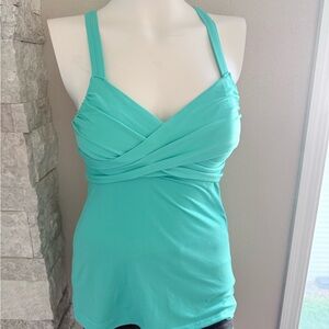 Lululemon Athletica Turquoise Wrap Tank Top